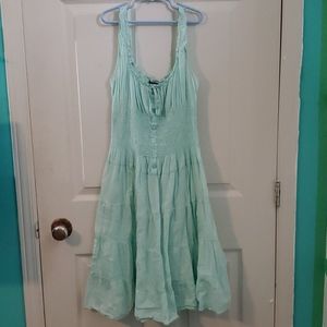 Pale blue dress